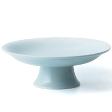 Kelendle Ceramic Bowl Bowl rotund pe piedestal bol cu ??fructe de fructe de fructe de desert Stand decorativ pentru contor de bucatarie Piesa cen