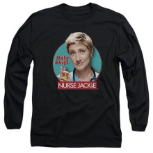 Trevco Sportswear SHO212-AL-5 Nurse Jackie Holy Shift Adult Long Sleeve T-Shirt, Charcoal - 2X
