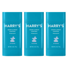 Harrys Deodorant & Antiperspirant - Odor & Sweat control Antiperspirant for Men - Stone 3 count