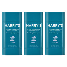 Harrys Extra - Strength Antiperspirant - Odor & Enhanced Sweat control Antiperspirant for Men - Stone Pack of 3