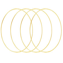 Hohiya 4pc 20 tommer metal hoop blomsterkrans makrame store guldh?ndv?rksringe til fremstilling