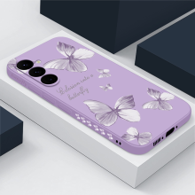 (A166 Purple, For Samsung S21) Butterfly Case For Samsung Galaxy S24 S23 S22 Ultr