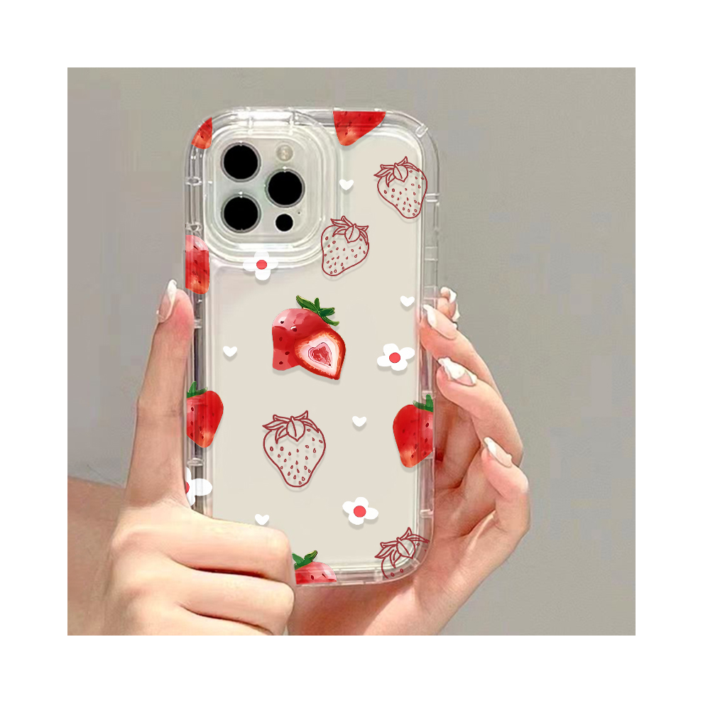 (Ju87, For Samsung A53(5G)) Strawberry Painted Clear Phone Case For Samsung A1 967854784305