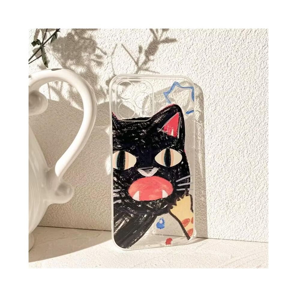 (S9591, Samsung A25) Doodle Angry Cat Case For Samsung Galaxy A15 A25 A 967854809558