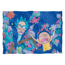 Trevco CN1800FB-PLO1-20x28 Rick & Morty Rick Morty Organisms Front & Back Print-Pillow Case, White - 20 x 28 in.