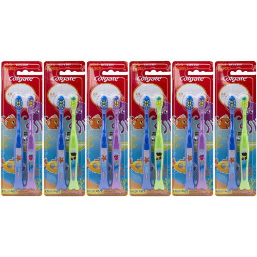 Colgate Colgate Ocean Explorer Extra Soft Barnborste för Barn, 2-pack (6-pack) Totalt 12 Borstar