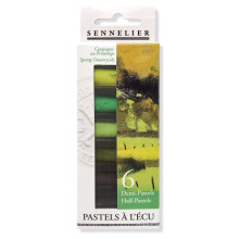 Etui 6 demi-pastéis à l'écu Sennelier Campagne na primavera