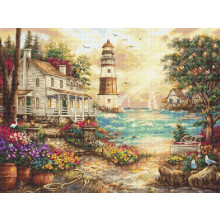 Letistitch Cottage by The Sea Geteld borduurpakket