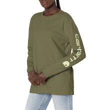 Carhartt K231 Arbetskläder Logotyp Långärmad T-shirt (Standardstorlekar)