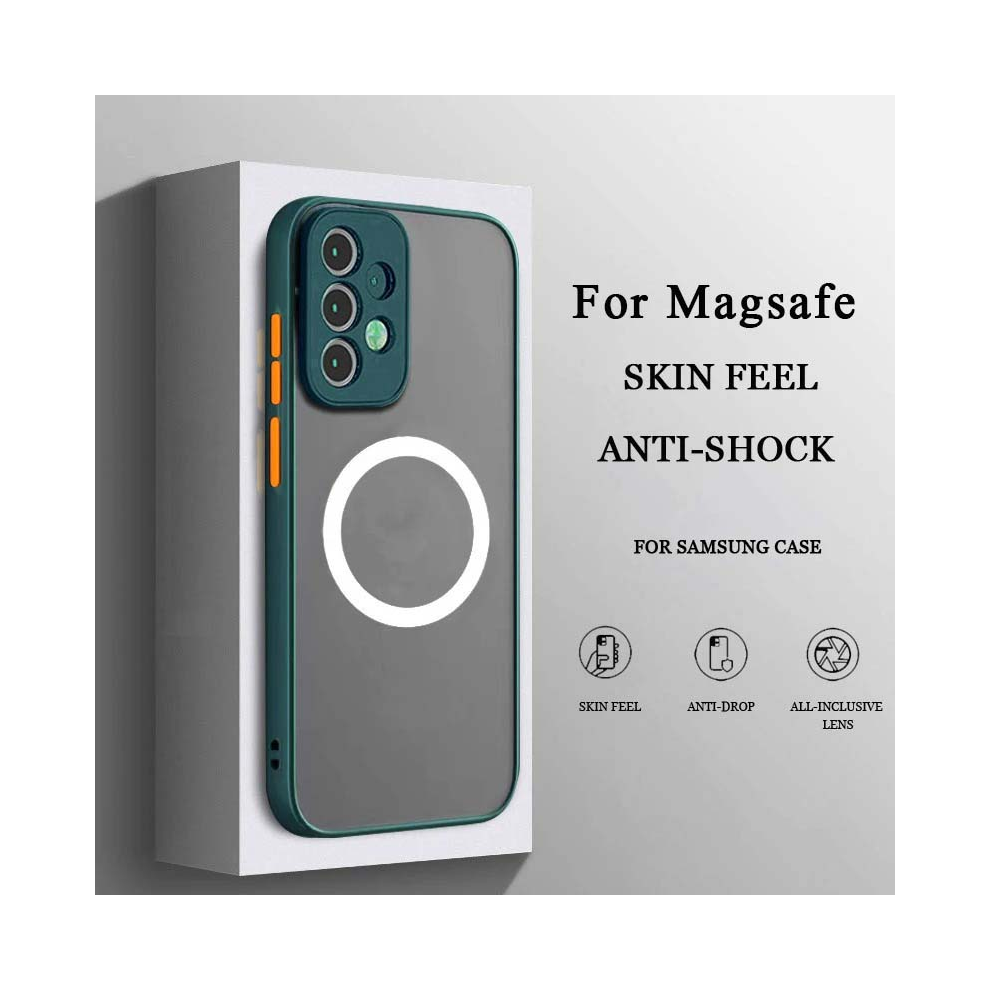 (Dark For A25(5G)) Matte Magsafe Magnetic Hard Back Cover For Galaxy Green 967854899207