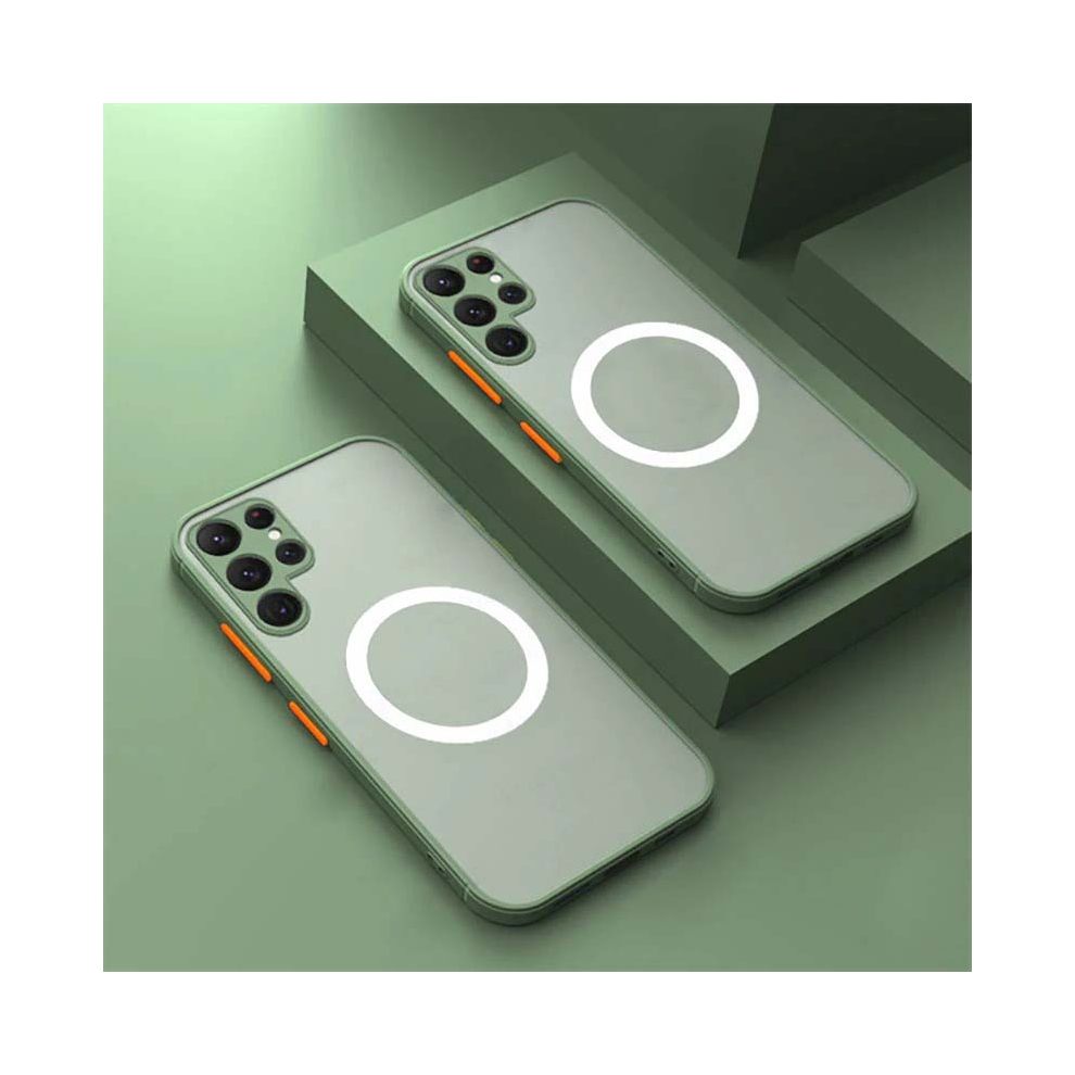 (Navy Green, For A32(4G)) Matte Magsafe Magnetic Hard Back Cover For Galaxy Blue,Green 967854899184