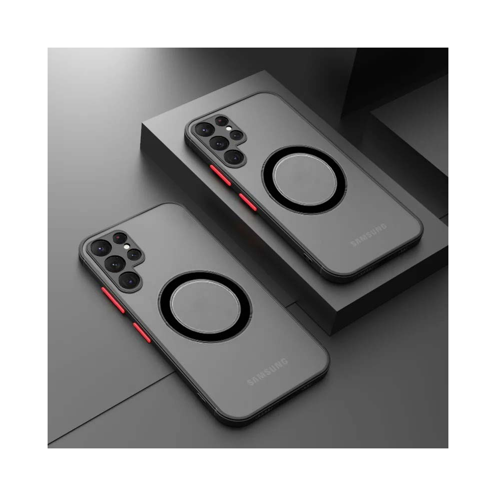 (, For A23(4G)) Matte Magsafe Magnetic Hard Back Cover For Galaxy Black 967854899337