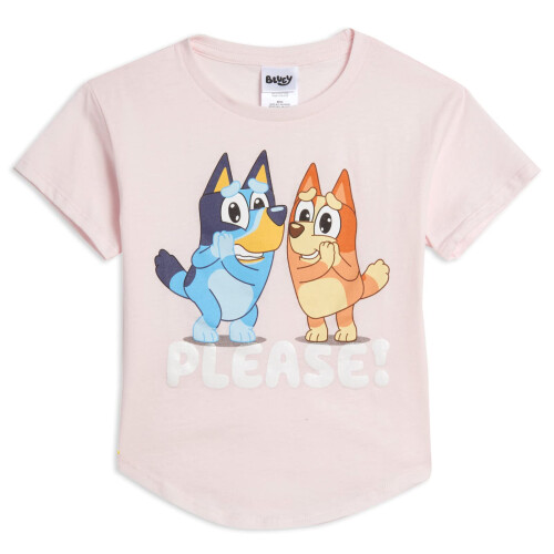 Bluey Bluey Bingo T-Shirt mit Grafik f?r gro?e M?dchen, Hellrosa, 10?12 1