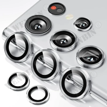 (Silver, Samsung S25 Ultra) 2 Pcs Camera Lens Protector For Samsung S25 S24 Ul
