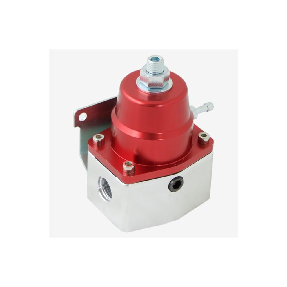 Top Street Performance Jm1059r 40-75 Psi Efi Bypass Billet Aluminum Fuel Regulator, Red 859181001753