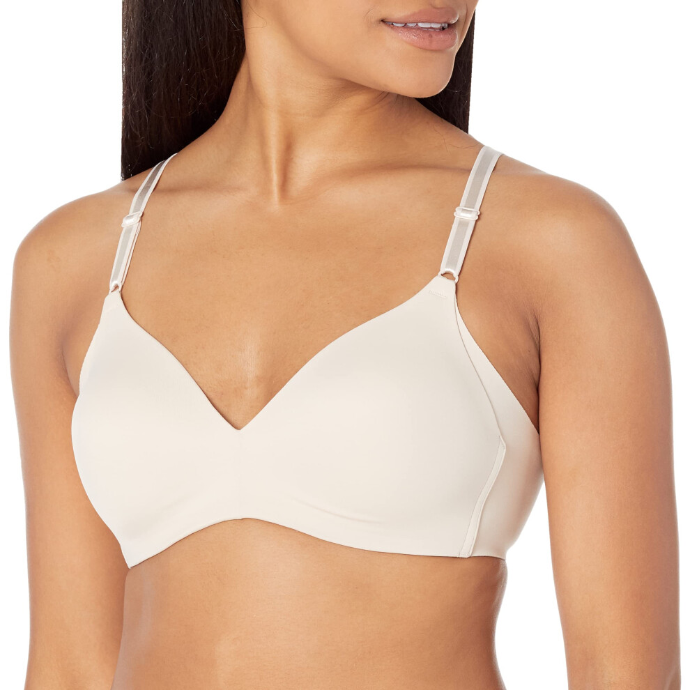 Warners Womens Blissful Benefits Underarm-Smoothing comfort Wireless Lightly Lined T-Shirt Bra RM7561W Butterscotch 36D