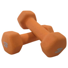 Pesos de Halteres Neoprene CAP Barbell, Par de 1,4 kg, Laranja Picante