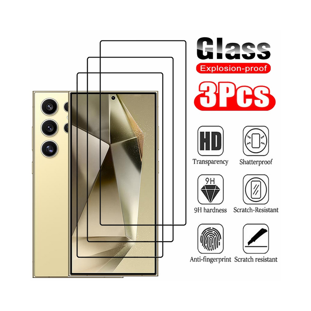 (Tempered Glass, For Samsung A16) Tempered Glass For Samsung Galaxy S25 S24 Ultra Sc 967854931334