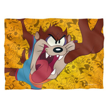 Trevco WBM1695FB-PLO1-20x28 20 x 28 in. Space Jam 2 & Taz Jumping Front & Back-Pillow Case, White
