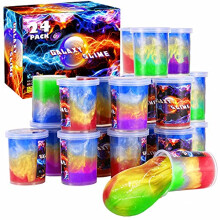 Galaxy Slime 24 Pack, Slimepartygåvor för barn, Mjukt & Stretchigt Slimekit för 5-12 åringar