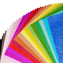 Glitter Cardstock 40 vellen in 20 kleuren Premium Cardstock voor Cricut ambachten en doe-het-zelf-projecten Sparkly papier voor het maken van kaarten