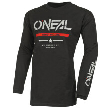 O'Neal Element Squadron Katoen Jersey Zwart/Grijs XL
