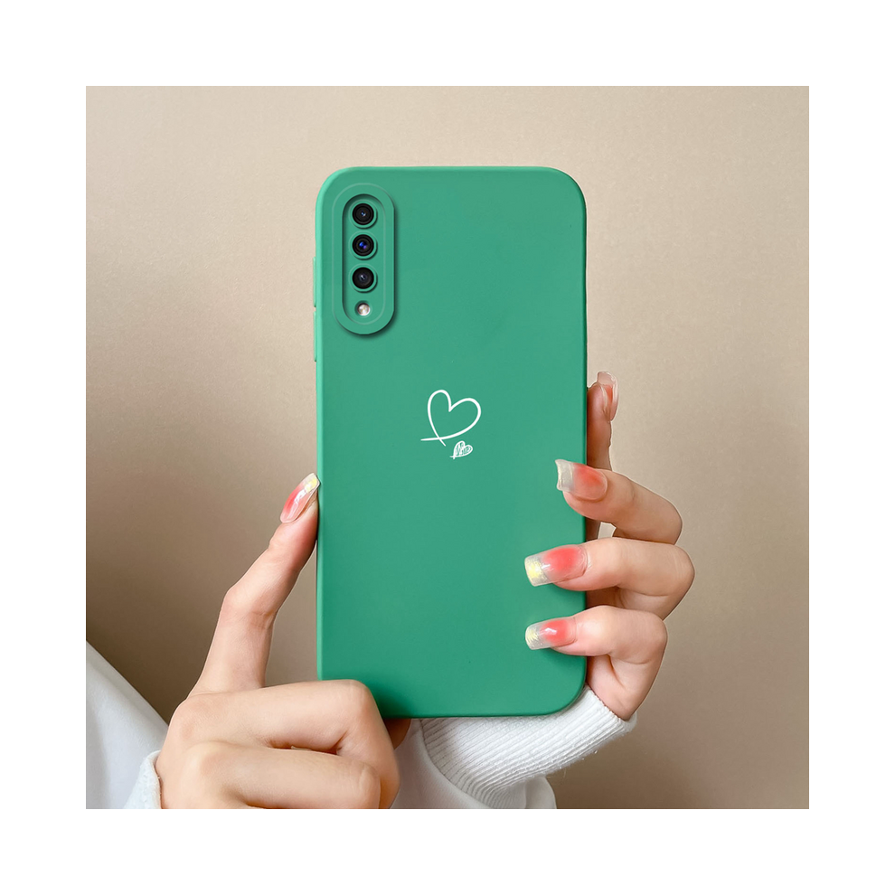 (Tyg3, Samsung Galaxy A50s) For Samsung A50 A50s Case Simple Heart Soft Liquid 967854958652