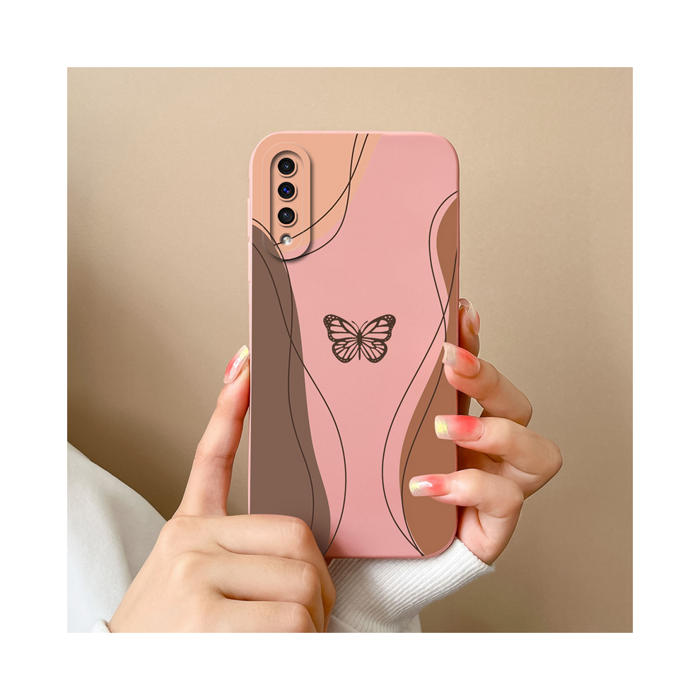 (Typ215, Samsung Galaxy A50s) For Samsung A50 A50s Case Simple Heart Soft Liquid 967854958812