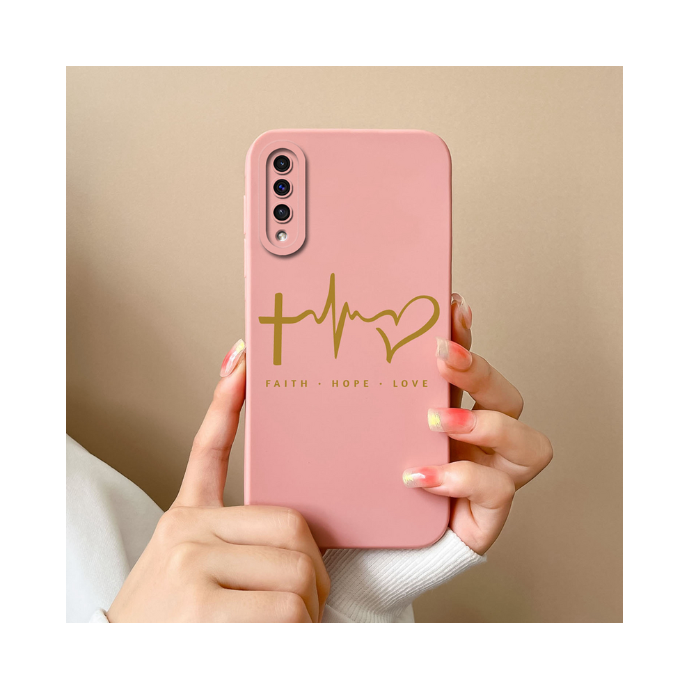 (Typ251, Samsung Galaxy A50s) For Samsung A50 A50s Case Simple Heart Soft Liquid 967854958799