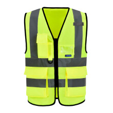 A-SAFETY 4XL-5XL Veiligheidsvest groot formaat Hi vis vest Geel