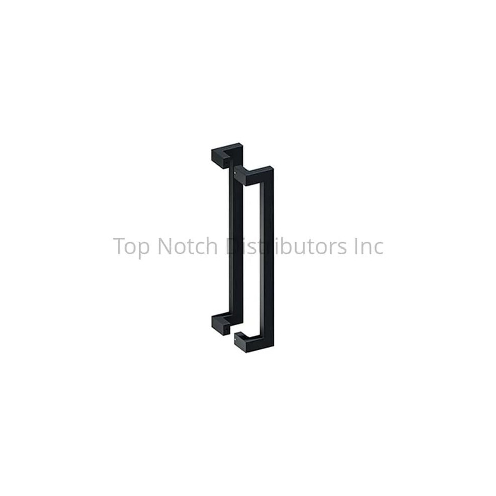 Photos - Door Handle Deltana SSPOBB24U19 24 in. Back To Back Modern Offset Door Pulls - Black Finish