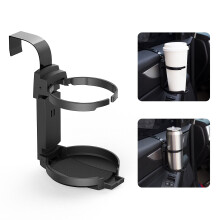 LITTLEMOLE Car Cup Holder  Vehicle Door Cup Holder  Adjustable Folding Drink Holder for Truck Interior  Soda Cans  Water Bottles  Coffee