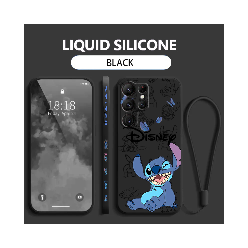 (A39tblk01, Samsung S24 Ultra 5G) Lilo & Stitch Angel For Samsung Galaxy S24 S23 S22 967854950694