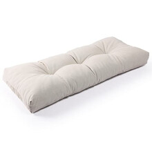 SUNROX LokGrip Non Slip Tufted Memory Foam Bench Cushion FadeShield Water Resistant Durable Thicken Outdoor/Indoor Bench Seat Pads 36x14x4 inch Crea