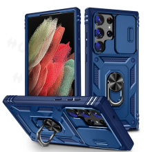 (Blue, Samsung S25 Ultra) Camera Slide Lens Case For Samsung Galaxy S25 Ultr