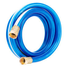 Solution4Patio tuin korte slang 3/4 inch x 3,5 m. Beide vrouwelijke uiteinden massief messing fittingen verbindingsslang voor slanghaspel Invoerwater