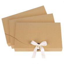 PENINSULA LOVE 10pack Bote presente avec ruban Bowknot Kraft Paper Sac cadeau Sous-vetements Collier Bote Scarf Scure pour la fete de la Saint-