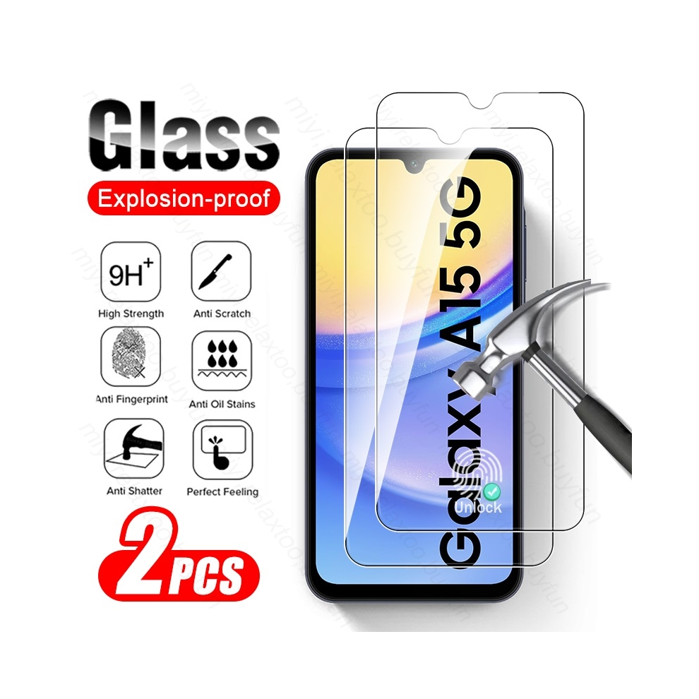 (For Samsung A55 4G, 2Pcs-Transparent) 2Pcs 9H Premium Tempered Glass For Samsung Galaxy 967854990102