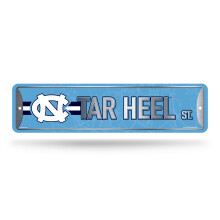 Rico Industries NCAA North Carolina Tar Heels Home D?cor Letrero de metal para la calle (4 x 15 pulgadas) Ideal para el hogar, oficina, dormito