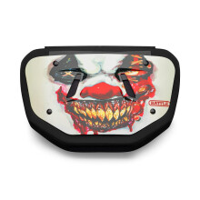 Piastra posteriore da football cromato Battle Krazy Klown - Adulto