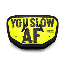 Piastra posteriore per football Battle Slow AF cromata - Adulto
