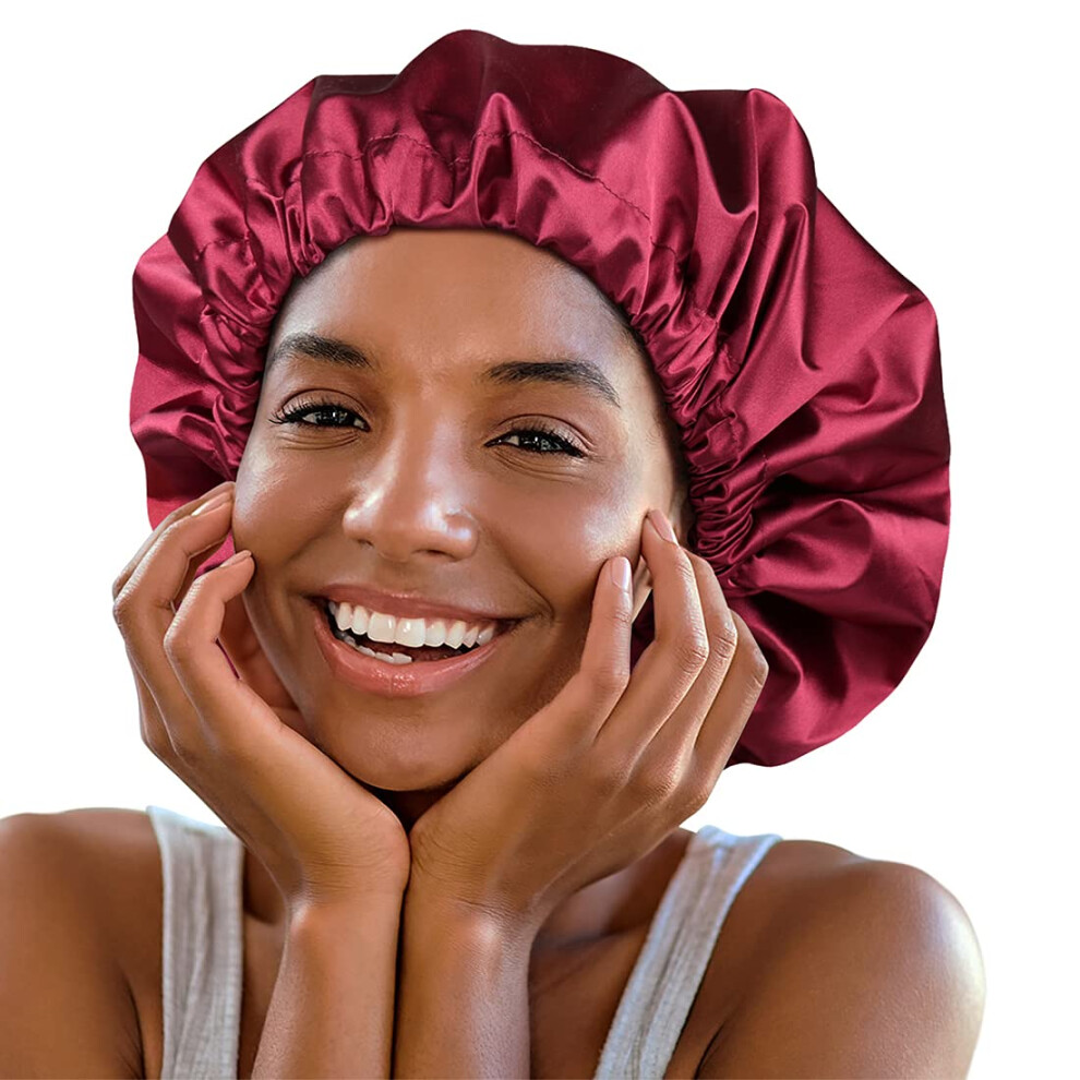 Heerf Wash Shower Cap Waterproof Bonnet For Long Braids Dreadlocks Women Extra Large