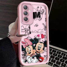 (3, Galaxy A53) Disney Mickey Minnie Mouse Silicone Phone Case for