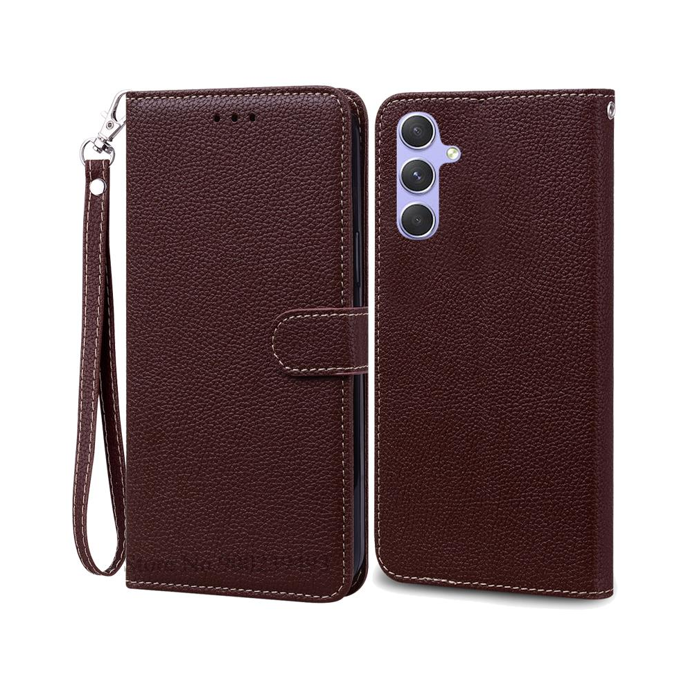 (Coffee-Strap, For Samsung A25 5G) A25 5G Case For Samsung Galaxy A25 Case Leather Wa 967855009360