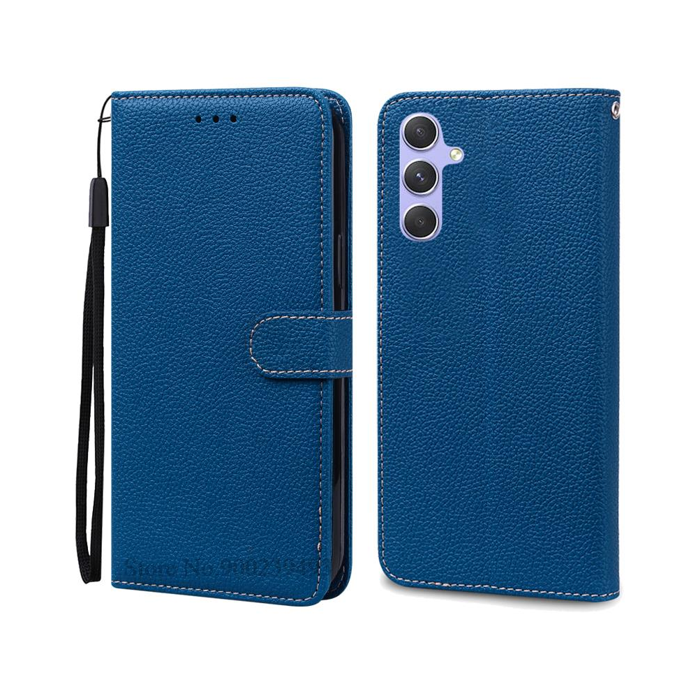 (Navy For Samsung A25 5G) A25 5G Case For Samsung Galaxy A25 Case Leather Wa Blue 967855009339