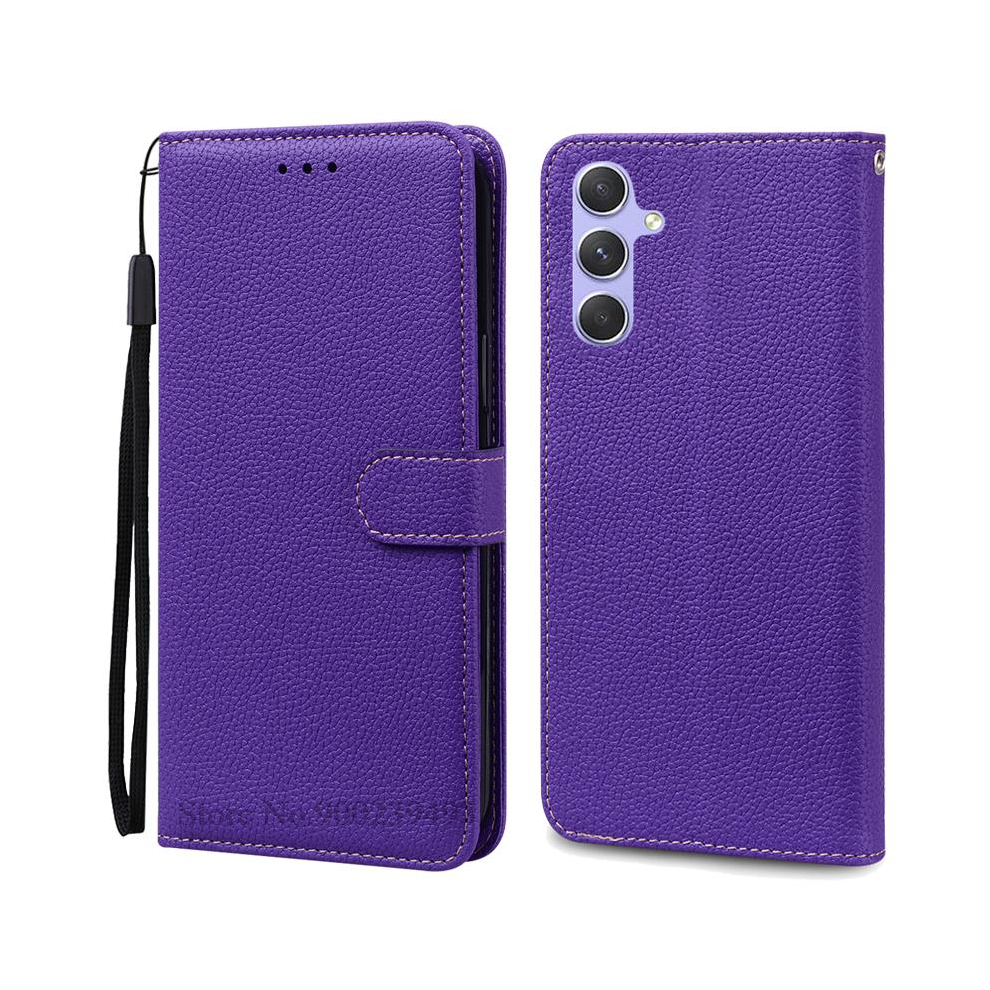 (Dark For Samsung A25 5G) A25 5G Case For Samsung Galaxy A25 Case Leather Wa Purple 967855009537