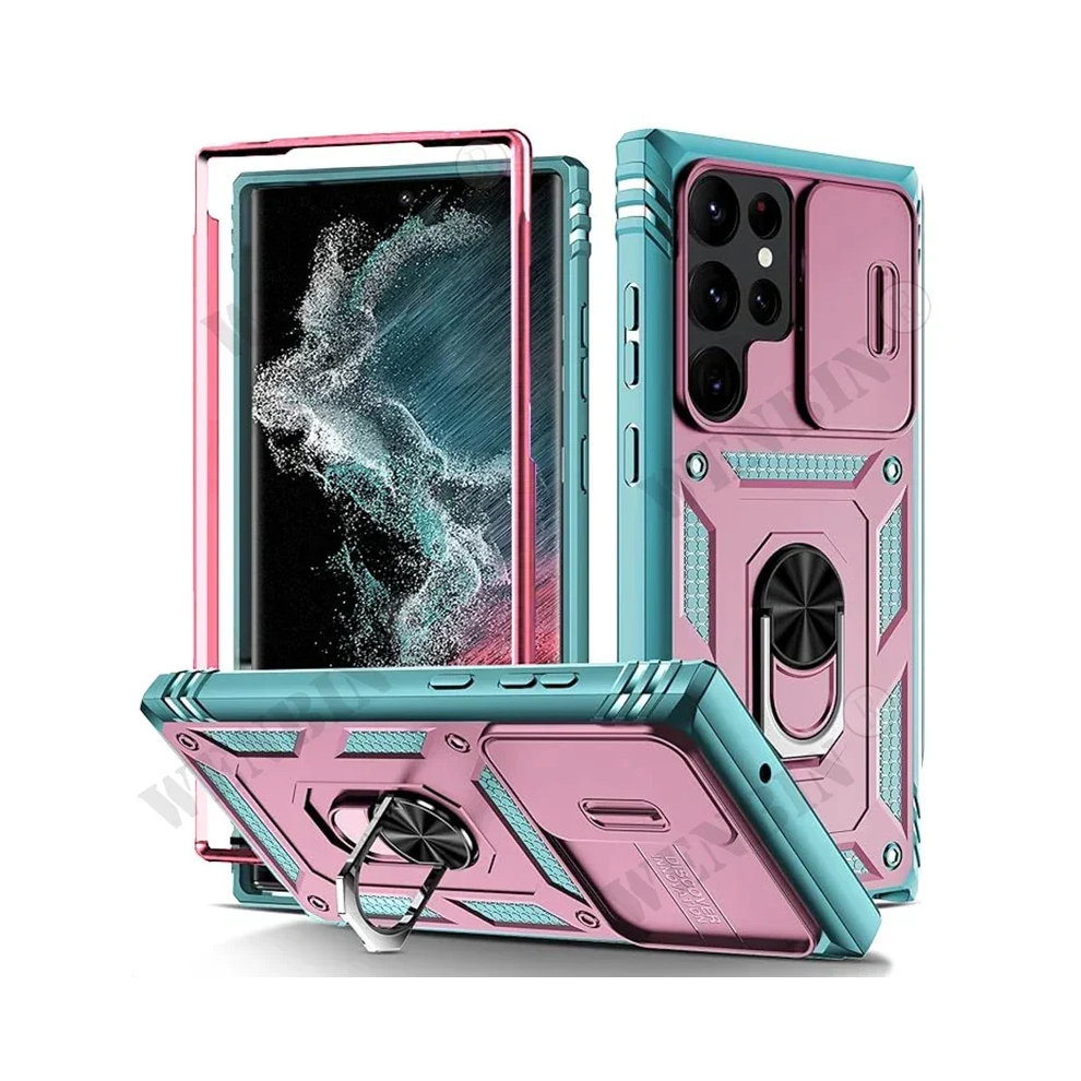 (Pinkgreen, Samsung S24 Ultra) Case For Samsung S25 Ultra S24 S23 S22 Plus S24 Fe 967854996692