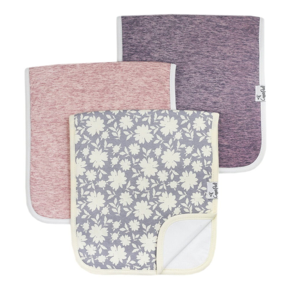 Lot de 3 bavoirs pour b   b    en perles de cuivre, grande taille 21 x 10, absorbants de qualit    sup   rieure, triple couche, coffret cadeau Lacie
