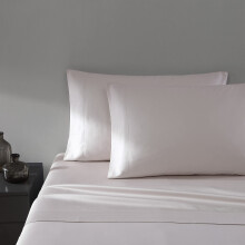 Vera Wang - King Sheet Set Luxury Sateen Cotton Bedding 800 Threat Count Soft & Smooth Home Decor (Rose Quartz Pink King)