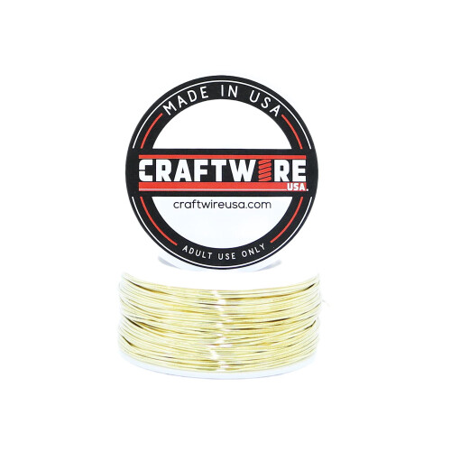 Solid Bare Gul Messing Wire Rund Udvalg Dead Soft 25 FT 22 Gauge